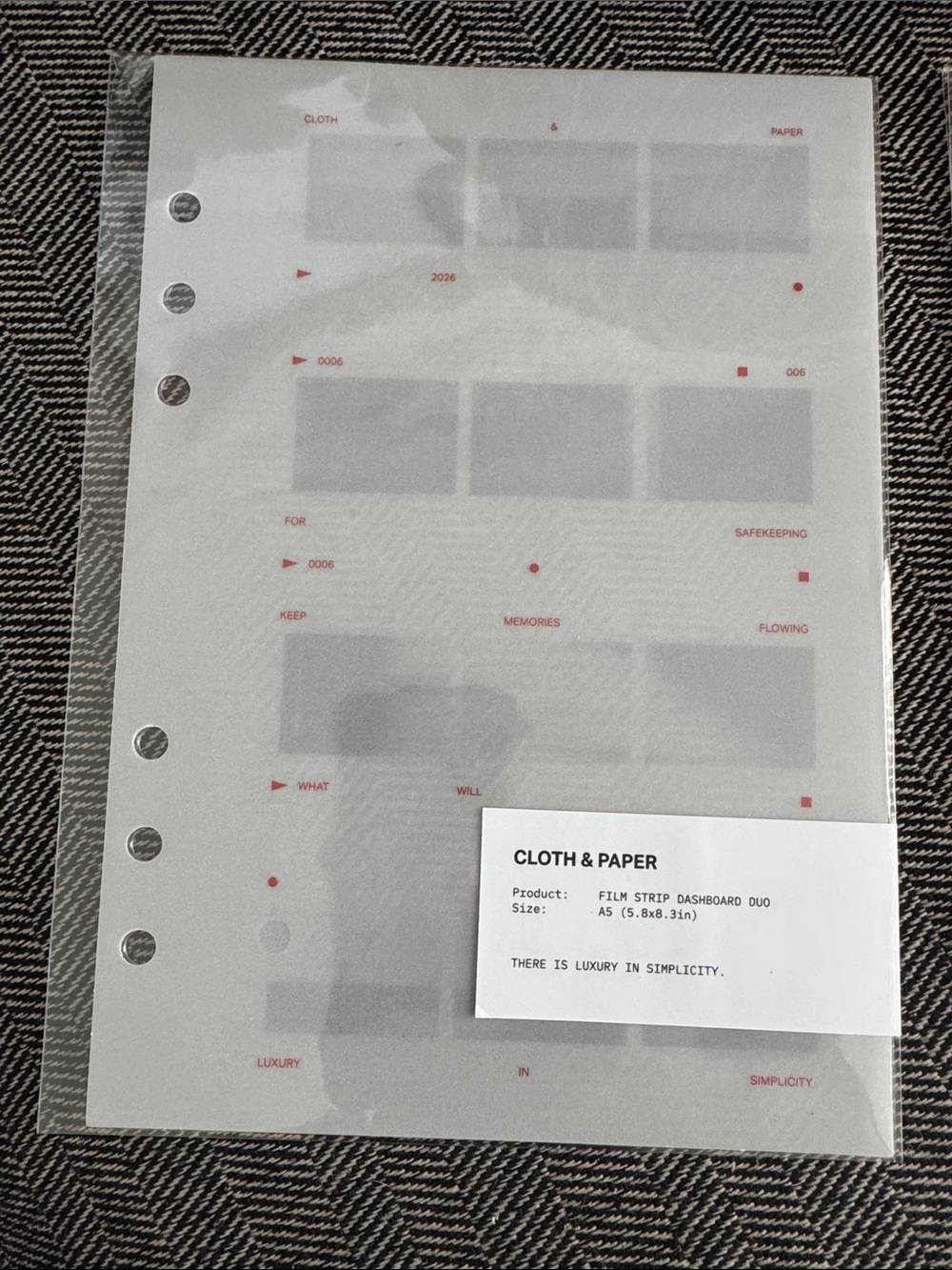 Cloth & Paper A5 Dashboard Duo & Refillabe Graph Paper Set - Picture 2 of 7